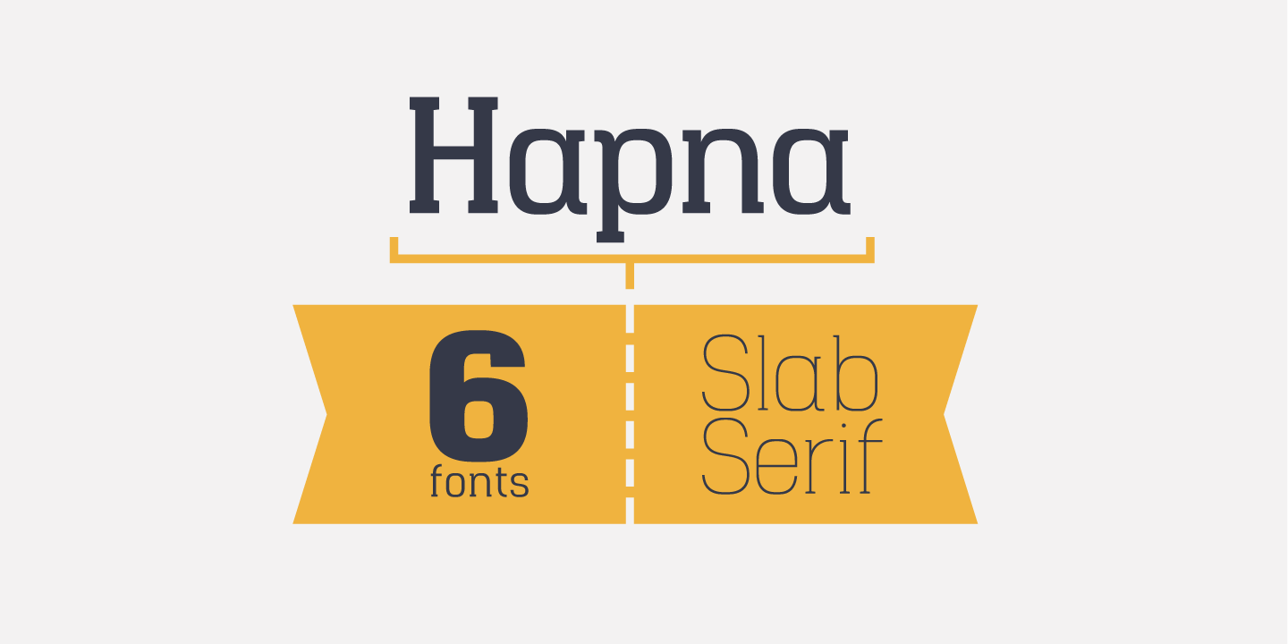 Ejemplo de fuente Hapna Slab Serif #1